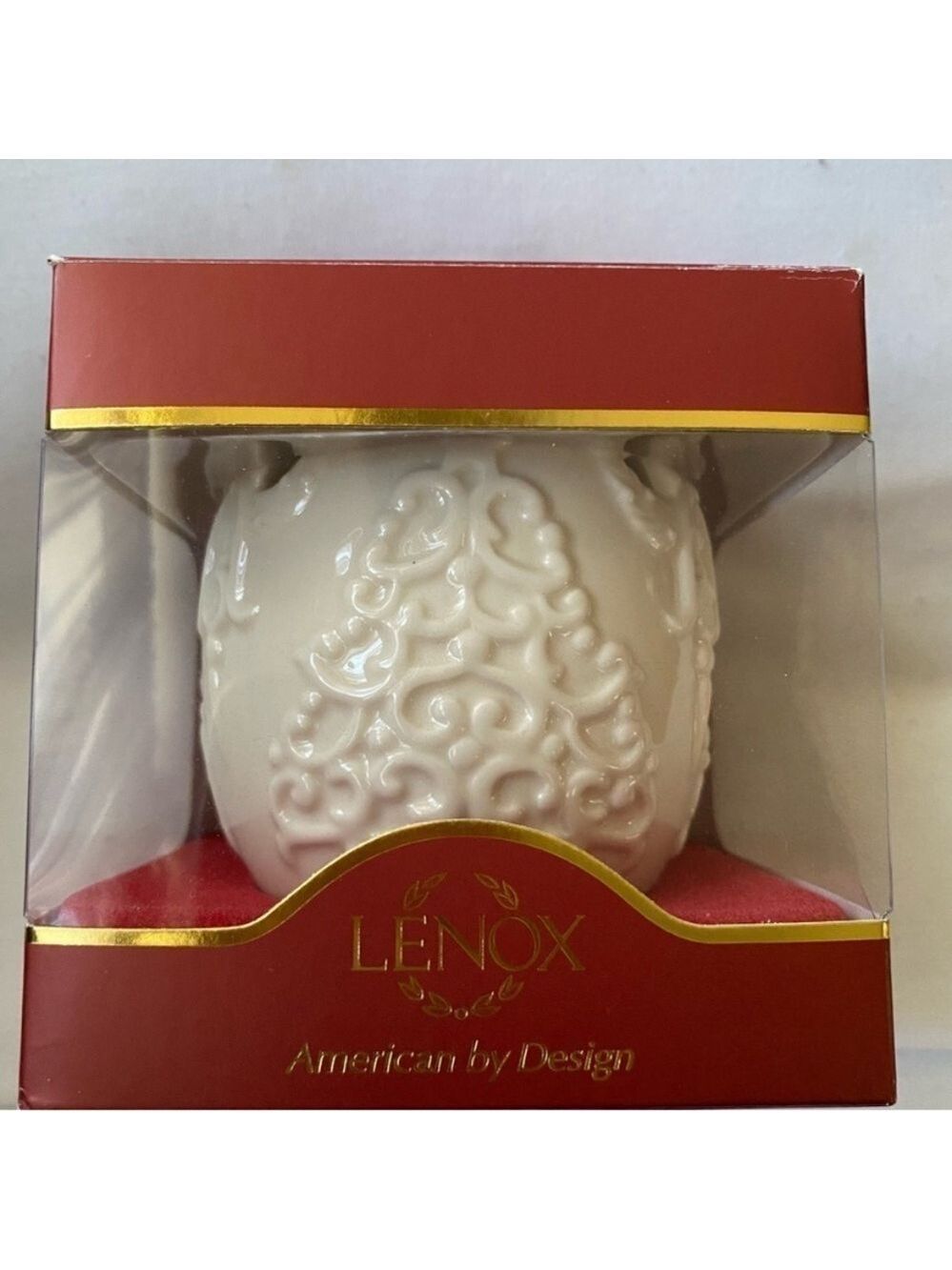 LENOX merry lights tree votive tea light holder classic ivory with gold holiday - Picture 9 of 13